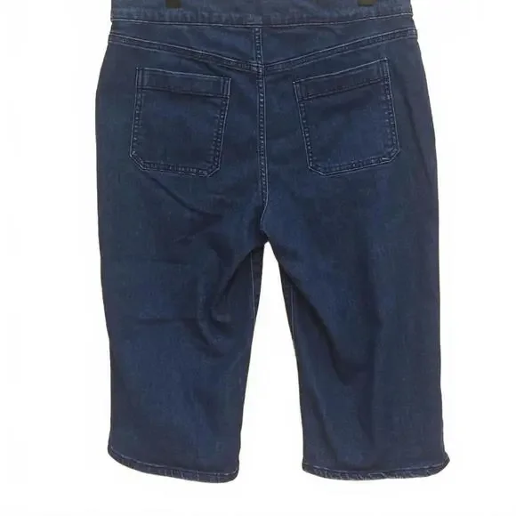CODE BLEU Women's Denim Capri Pants - Classic Blue - Picture 4 of 11